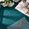 300Pcs 2 Colors 304 Stainless Steel Flat Round Blank Peg Stud Earring Findings STAS-SC0021-53-4