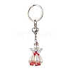 Acrylic Imitation Pearl Keychain KEYC-MZ00030-03-2