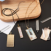 DIY Rectangular Pendant Making Kits DIY-TA0008-91-9