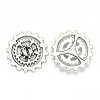 20Pcs Tibetan Style Alloy Gear Pendants TIBEP-FS0001-03AS-5