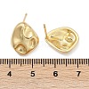 Brass Stud Earrings EJEW-H154-07B-G-5