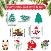 84Pcs 7 Styles Christmas Theme PVC Cabochons FIND-SC0011-36-2