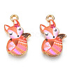 Painted Alloy Pendants PALLOY-P288-05G-06-2