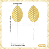 Handmade Silk Cloth Artificial Leaf AJEW-WH20070-073A-2