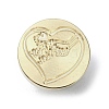 Give You My Heart Wax Seal Brass Stamp Heads AJEW-M038-01L-G-2