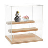 3-Tier Rectangle Clear Acrylic Minifigures Display Boxes ODIS-WH0017-104B-1