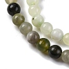 Natural New Jade Beads Strands G-F591-16-6MM-4