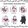 16Pcs 4 Styles Valentine's Day Alloy Enamel Pendants ENAM-SC0006-03-2