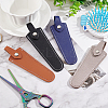 FINGERINSPIRE 4Pcs 4 Colors PU Leather Hairdressing Scissor Pouch AJEW-FG0002-33-3