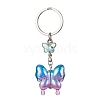 Glass & Acrylic Butterfly Keychain KEYC-JKC00649-04-1