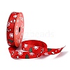 5 Yards Christmas Polyester Printed Grosgrain Ribbon OCOR-A008-01H-2