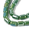 Electroplate Opaque Glass Beads Strands EGLA-Q132-03A-C03-3