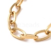 PVD Vacuum Plating 304 Stainless Steel Cable Chain Bracelet for Men Women BJEW-E031-05A-G-2