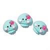 Ocean Theme Opaque Resin Cabochons OCEA-PW0001-77H-1