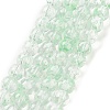 Baking Painted Transparent Glass Bead Strands DGLA-R053-02A-2