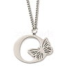 201 Stainless Steel Necklaces NJEW-Q336-01O-P-3