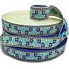 50 Yards Ethnic Style Polyester Flower Jacquard Ribbon for DIY Bowknot Making PW-WG64D4A-01-1