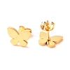 Ion Plating(IP) 304 Stainless Steel Stud Earrings EJEW-C001-14G-2