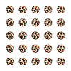 50Pcs Printed Natural Wooden Beads WOOD-TA0001-56-2