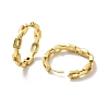 Rack Plating Brass Cable Chain Shape Hoop Earrings for Women EJEW-C027-05G-2