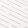 BENECREAT 100Pcs Brass Flat Head Pins KK-BC0002-84B-4