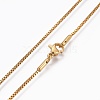 304 Stainless Steel Box Chain Necklaces NJEW-F248-05A-G-2