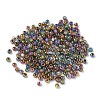 Electroplated Glass Beads GLAA-Q120-02A-2