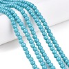 Opaque Solid Color Glass Beads Strands GLAA-T032-P4mm-13A-2