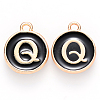 Golden Plated Enamel Alloy Charms ENAM-SZ0001-26B-Q-2