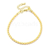 Polyester Cord Braided Bracelet Makings MAK-Z003-01G-18-1