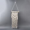 Cotton Cord Macrame Woven Wall Hanging HJEW-C010-17-2