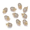 Autumn Theme Brass Micro Clear Cubic Zirconia Pendants ZIRC-F120-081G-4