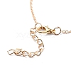 4Pcs 4 Style Alloy Chain Anklets Set with Heart SJEW-D009-05KCG-8