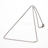 Tarnish Resistant 304 Stainless Steel Cable Chain Necklaces NJEW-M124-02P-2