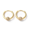 Round Brass Hoop Earrings EJEW-S249-08G-4