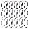 30Pcs 3 Styles Hair Accessories Iron Hair Band Findings OHAR-TA0001-08B-2