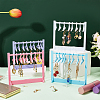 CHGCRAFT 4 Sets 4 Colors Acrylic Earring Stands Set EDIS-CA0002-02-4