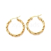 201 Stainless Steel Hoop Earrings EJEW-Q026-09G-2