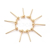 Brass Stud Earrings Findings X-KK-G333-09G-NF-3