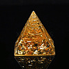 Orgonite Pyramid Resin Display Decorations G-PW0005-05H-1