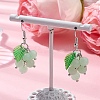 Natural Malaysia Jade Dangle Earrings EJEW-JE06216-2