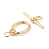 Brass Toggle Clasps KK-P234-84G-2