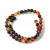 Natural Agate Beads Strands G-G515-4mm-04-3