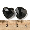 Natural Obsidian Faceted Heart Charms G-G123-01F-3
