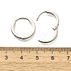 304 Stainless Steel Micro Pave Cubic Zirconia Huggie Hoop Earrings EJEW-C096-01J-P-3