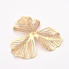 3-Petal Flower Rack Plating Iron Bead Caps IFIN-D071-3