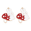 Autumn Theme Alloy Enamel Pendants ENAM-S126-101-NR-2