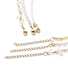 3Pcs 3 Style Brass Star Charm Necklaces Set NJEW-JN04017-6