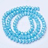 Electroplate Glass Beads Strands EGLA-A034-P3mm-B15-2