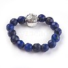 Natural Lapis Lazuli Stretch Rings RJEW-JR00223-08-2